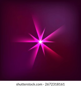 Brilho Colorido Abstrato Star Vetor Objeto rosa violeta