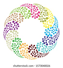 Glow Colorful Circle Shape Design