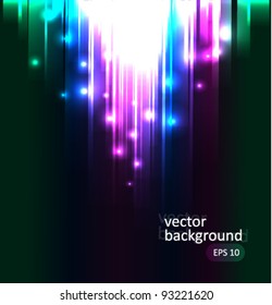 Glow dots and lines abstract background vector illustration
