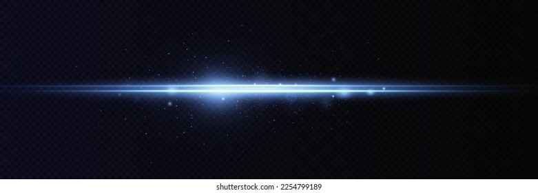 Glow effect. Blue glowing particles, stars. Vector illustration.