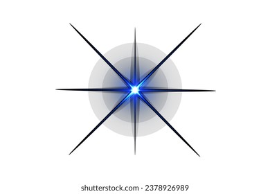 	
Glüheffekt. Blauleuchtende Teilchen, Sterne. Vektorgrafik.	