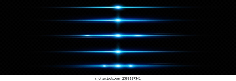 Glow effect. Blue glowing particles, stars. Vector illustration.	