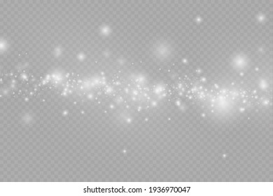 Glow effect. Decoration for the background. Christmas dust.