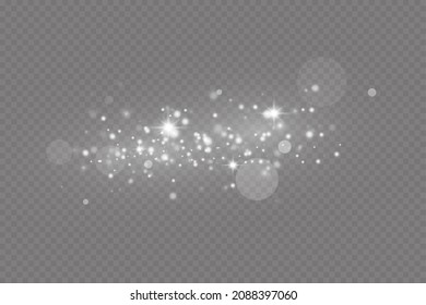 Glüheffekt. Dekoration für den Hintergrund. Weihnachtsstaub.
