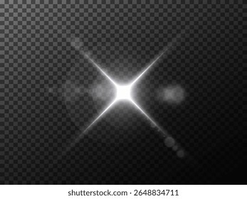 Efeito de brilho: brilho, explosão, brilho, linhas, brilho solar, faíscas e estrelas. A luz brilhante explode com faíscas, gráficos vetoriais PNG.