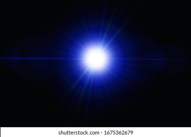 Glow effect. Glowing sparks. The star burst with brilliance. Vector light effect