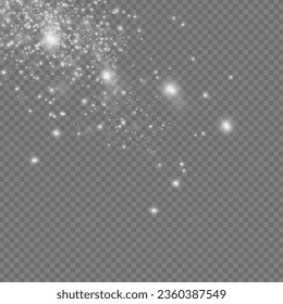 Efecto brillante. La estrella estalló de alegría. aquí hay una ilustración