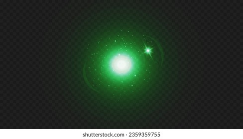 Glow effect. The star burst into flames. Sun. Glare