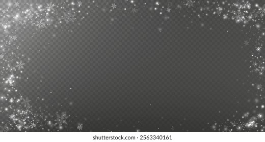 
Glow effect. Vector illustration. Christmas dust flash. Snow is falling. Snowflakes.