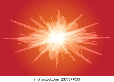 glow explosion starburst vector set collection