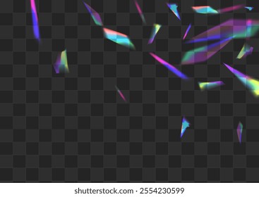 Glow Flare Vector Transparent Background. Bright Blur Dreamy Banner. Light Foil Laser Texture. Rainbow Glint Glints Wallpaper.