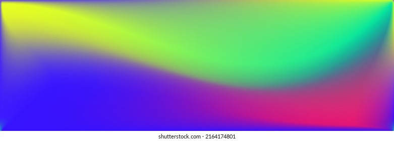Glow Fluid Blurred Bright Vibrant Background. Dynamic Sunset Light Neon Multicolor Gradient Mesh. Liquid Color Sky Wavy Water Blurry Texture. Sunrise Curve Colorful Vivid Pastel Gradient Background.
