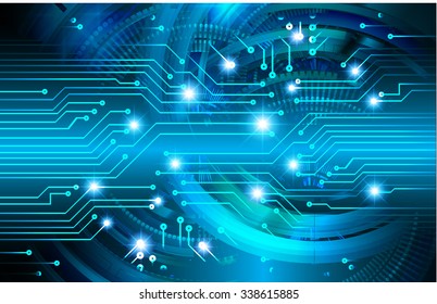 Glow glitter blue vector illustration of technology internet network computer background with binary number style background.