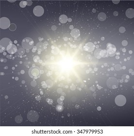 Glow gold light new year background