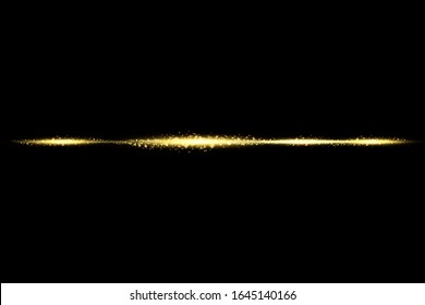 Resplandor aislado de efecto transparente dorado, lente de lente, explosión, brillo, línea, luz solar, chispa y estrellas. Para el diseño de ilustraciones de arte, banner para celebrar Navidad, rayos de energía flash mágico