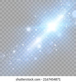 Glow isolated light effect set, lens flare, explosion, glitter, line, sun flash and stars. Abstract special effect element design. Shine ray with lightning	