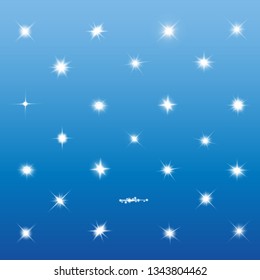 Glow isolated white light effect, lens flare, explosion, glitter, line, sun flash, spark and stars. Abstract special effect element design.