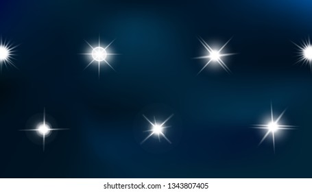 Glow isolated white light effect, lens flare, explosion, glitter, line, sun flash, spark and stars. Abstract special effect element design.