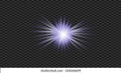 Glow isolated white light effect, lens flare, explosion, glitter, line, sun flash, spark and stars. Abstract special effect element design.