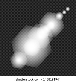 Glow isolated white light effect, lens flare, explosion, glitter, line, sun flash, spark and stars. Abstract special effect element design.