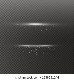 Glow isolated white transparent effect, lens flare, explosion, glitter, line, sun flash, spark and stars. For illustration template art design, banner for Christmas celebrate, magic flash energy ray