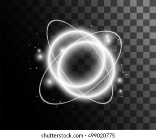 Glow isolated white transparent effect, lens flare, explosion, glitter, line, sun flash, spark and stars. For illustration template art design, banner for Christmas celebrate, magic flash energy ray