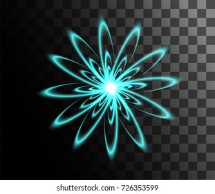 Glow isolated white transparent effect, lens flare, explosion, glitter, line, sun flash, spark and stars. For illustration template art design, banner for celebrate, magic flash energy ray.