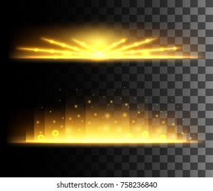 Glow isolated white transparent effect, lens flare, explosion, glitter, line, sun flash, spark and stars. For illustration template art design, banner for Christmas celebrate, magic flash energy ray.