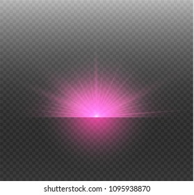 Glow isolated white transparent light effect set, lens flare, explosion, glitter, line, sun flash, spark and stars.