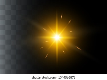 Glow isolated white transparent light effect set, lens flare, explosion, glitter, line, sun flash, spark and stars. Abstract special effect element design.