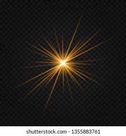 Glow isolated white transparent light effect set, lens flare, explosion, glitter, line, sun flash, spark and stars. Abstract special effect element design.