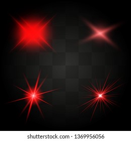 Glow isolated white transparent light effect set, lens flare, explosion, glitter, line, sun flash, spark and stars. Abstract special effect element design.