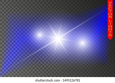 Glow isolated white transparent light effect set, glare, explosion, sparkle, line, sun flare, spark and stars. Abstract design effect element.