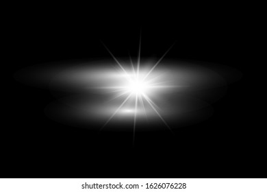 Glow Isolated White Transparent Light Effect Stock Vector (Royalty Free ...