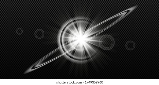 Glow isolated white transparent light effect set, glare, explosion, sparkle, line, sun flare, spark and stars. Abstract design effect element.