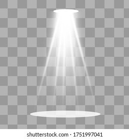 Efecto luminoso transparente blanco aislado y brillante. Resumen de diseño de elementos de efecto especial.