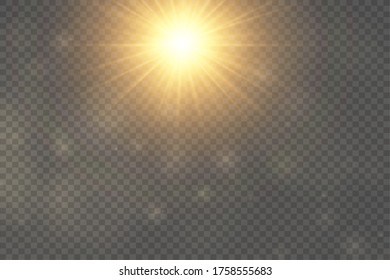 Glow isolated white transparent light effect set, lens flare, explosion, glitter, line, sun flash, spark and stars. Abstract special effect element design. Shine ray with lightning, sparkling round