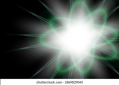 Glow isolated white transparent light effect, lens flare, explosion, glitter, line, sun flare, spark and stars. Abstract design of special effect element. Shining beam with lightning