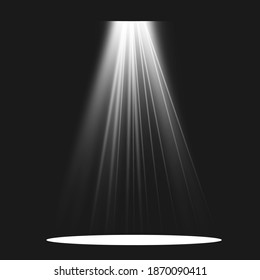 Glow isolated white transparent light effect. Abstract special effect element design.