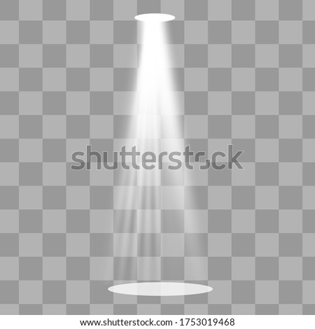 Glow isolated white transparent light effect. Abstract special effect element design.
