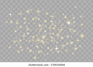 Glow isolated yellow light effect, lens flare.