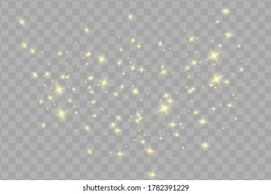 Glow isolated yellow light effect, lens flare.