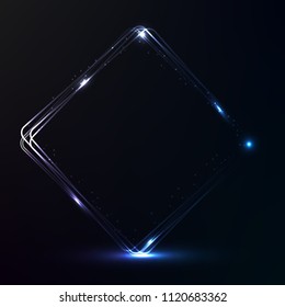 Glow light effect background, Neon sign with glowing and light. Electric bright. Vector Illustration