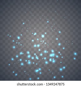 
Glow light effect.  Christmas flash. Sparkle dust.Vector illustration.