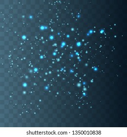 
Glow light effect.  Christmas flash. Sparkle dust.Vector illustration.
