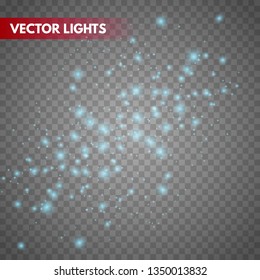 
Glow light effect.  Christmas flash. Sparkle dust.Vector illustration.