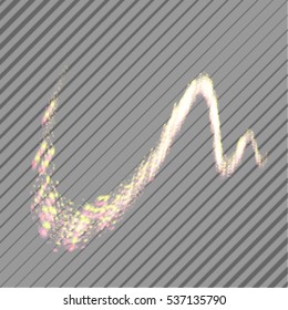 Glow light effect isolated on transparent background for New year decoration . Christmas flash . Vector
