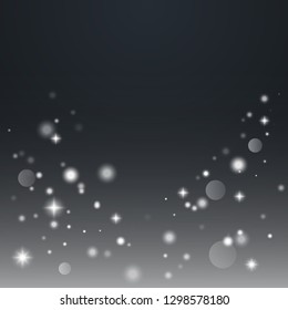 Glow light effect. Sparkle dust. Christmas flash. Vector illustration.