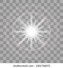 Glow light effect. Sparkle. Vector eps10.