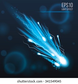 Glow Light Effect with Sparkles and Electric Effect